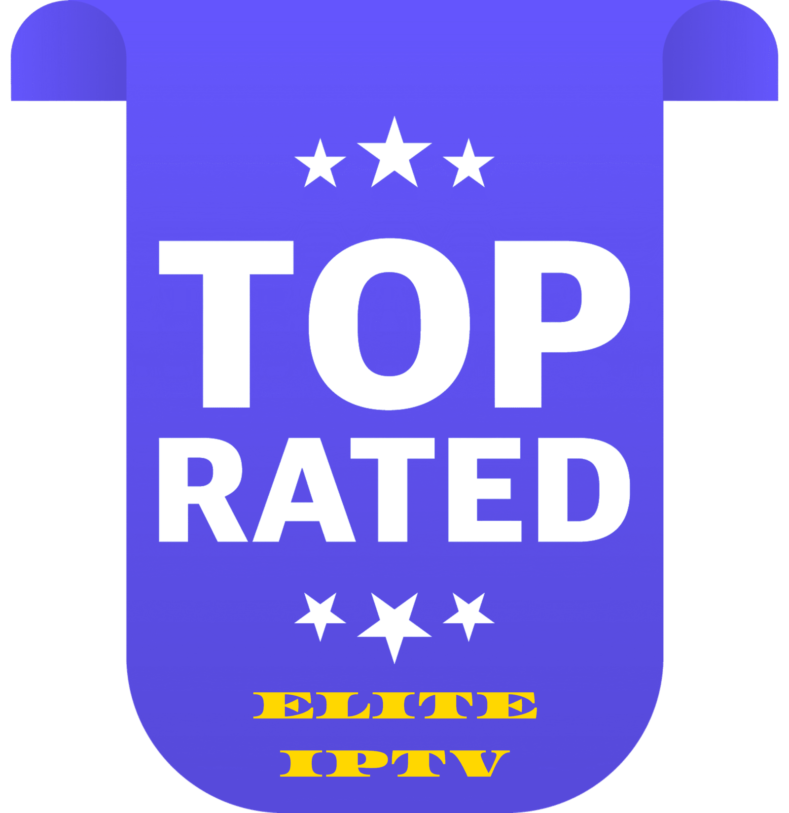 Elite IPTV US top-rated 4K streaming badge