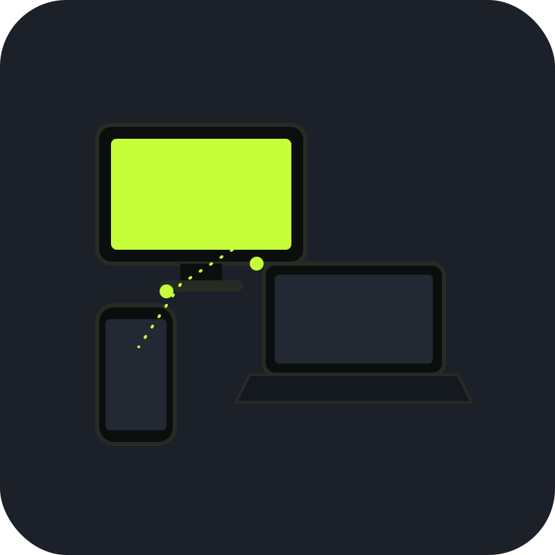 Elite IPTV streaming at the same time on a TV, laptop, and phone